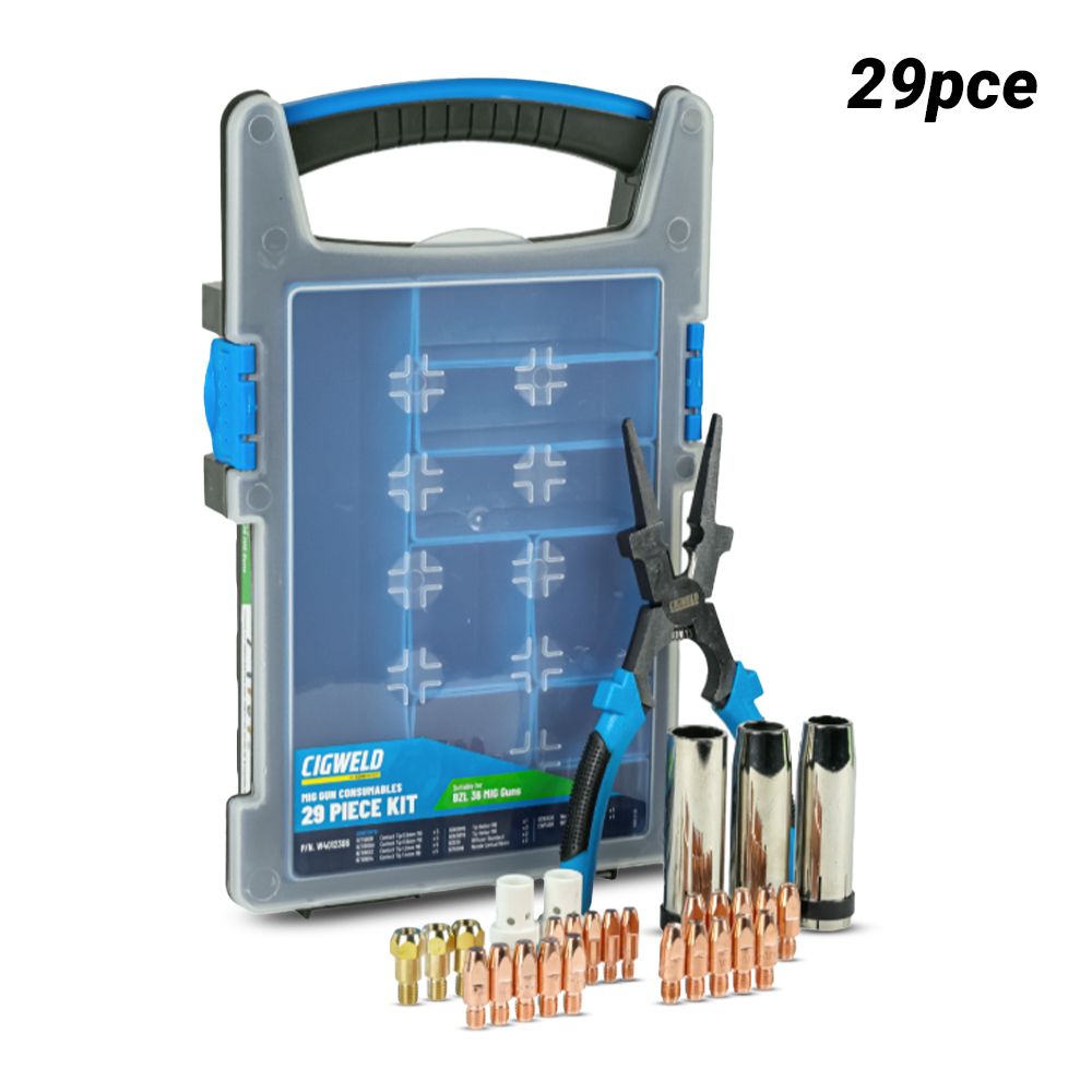 Cigweld W4012306 29pce BZL 36 Front End Consumable Kit – image 1