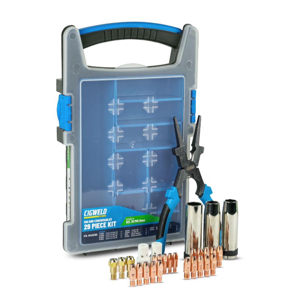 Cigweld W4012306 29pce BZL 36 Front End Consumable Kit – image 2