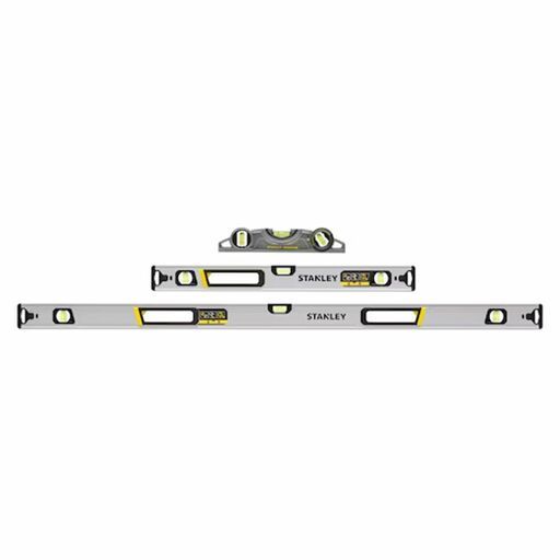 Stanley FMHT43681-1 3pce FatMax Torpedo 600mm, 1200mm Box Beam Spirit Level Set – image 2