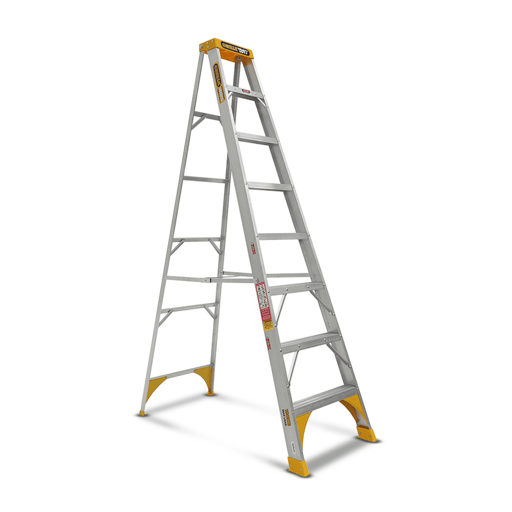 Gorilla M008-HD 2.4m 180kg Single Sided A-Frame Heavy Duty Industrial Ladder – image 1