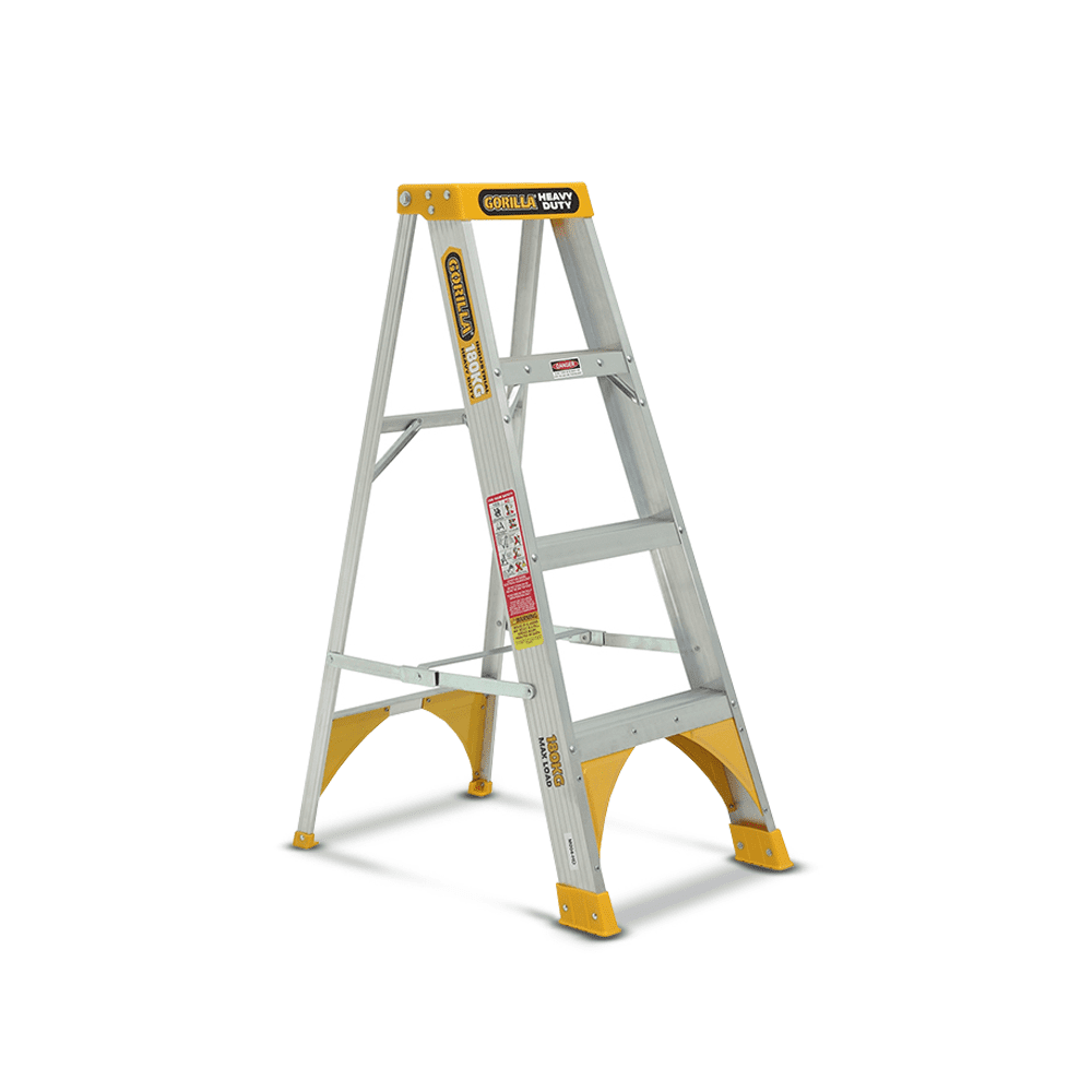 Gorilla M004-HD 1.2m 180kg Heavy Duty Industrial Aluminium A-Frame Ladder – image 1
