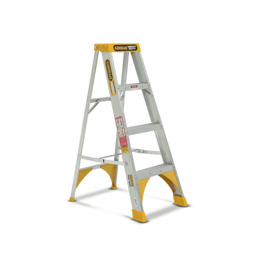 Gorilla M004-HD 1.2m 180kg Heavy Duty Industrial Aluminium A-Frame Ladder