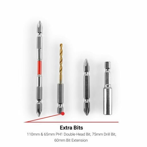 Daytona DES15B Electric Screwdriver 1nm & 5nm of Torque with 15pce Drive Bits - USB Rechargeable – image 6