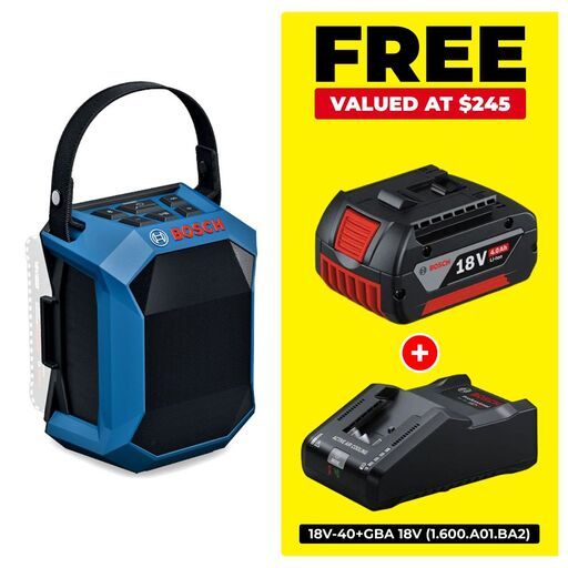 Bosch GBP 18V-1 C (0.601.4A7.000) 18V Li-ion Cordless Bluetooth Speaker - Skin Only