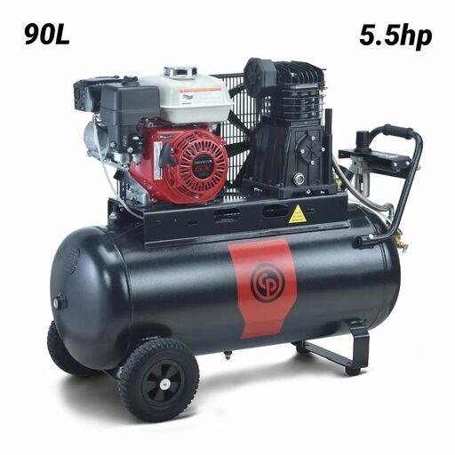 Chicago Pneumatic CPRG 690 (1129741258) 5.5hp 13.5cfm 145psi 90L Petrol Piston Compressor with Honda GX160 Motor