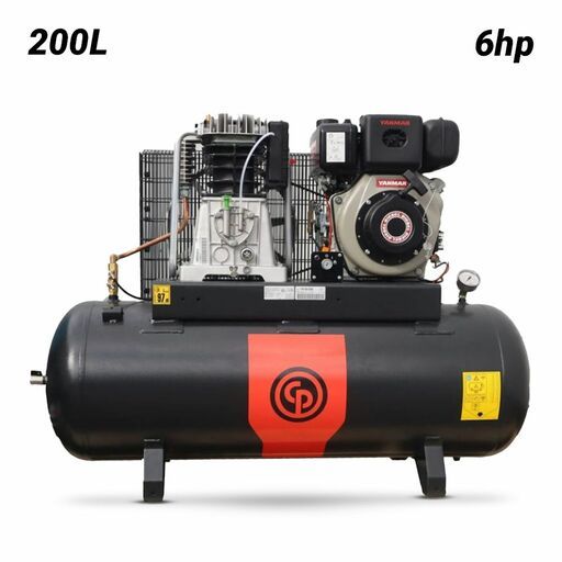 Chicago Pneumatic EngineAir 6/200 (4116007441) 6hp 17CFM  200L Diesel Piston Compressor with YANMAR Motor