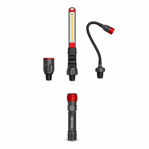 T&E Tools L2000 4pce Changeable Multi-Function LED Work Light Set – image 3