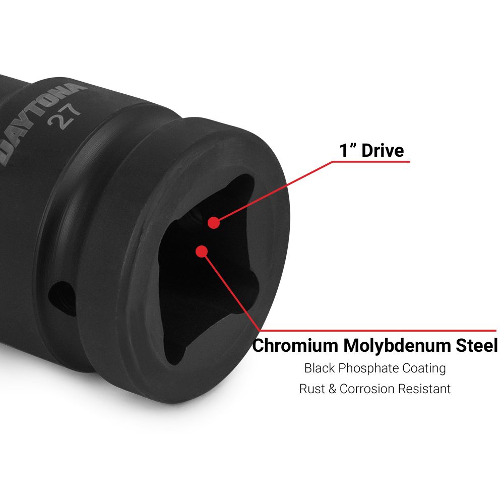Daytona D1S27MM 27mm 1" Drive 6 Point Impact Socket – image 4