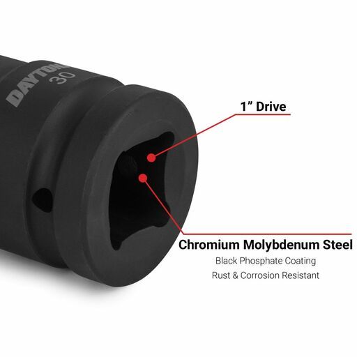 Daytona D1S30MM 30mm 1" Drive 6 Point Impact Socket – image 4