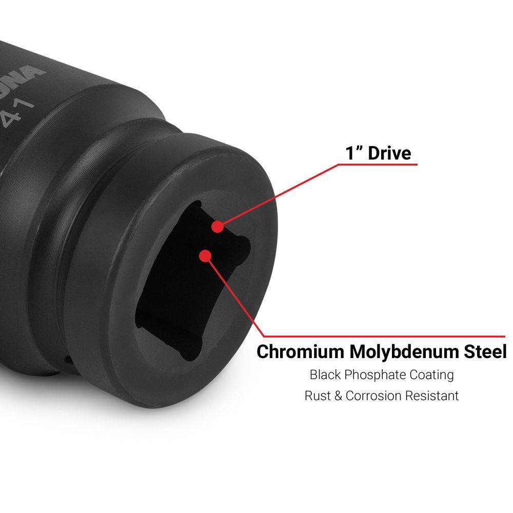 Daytona D1S41MM 41mm 1" Drive 6 Point Impact Socket – image 4