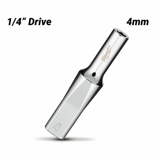 Milwaukee 45344010 1/4" Drive 4mm Metric Deep 6-Point Socket – image 2