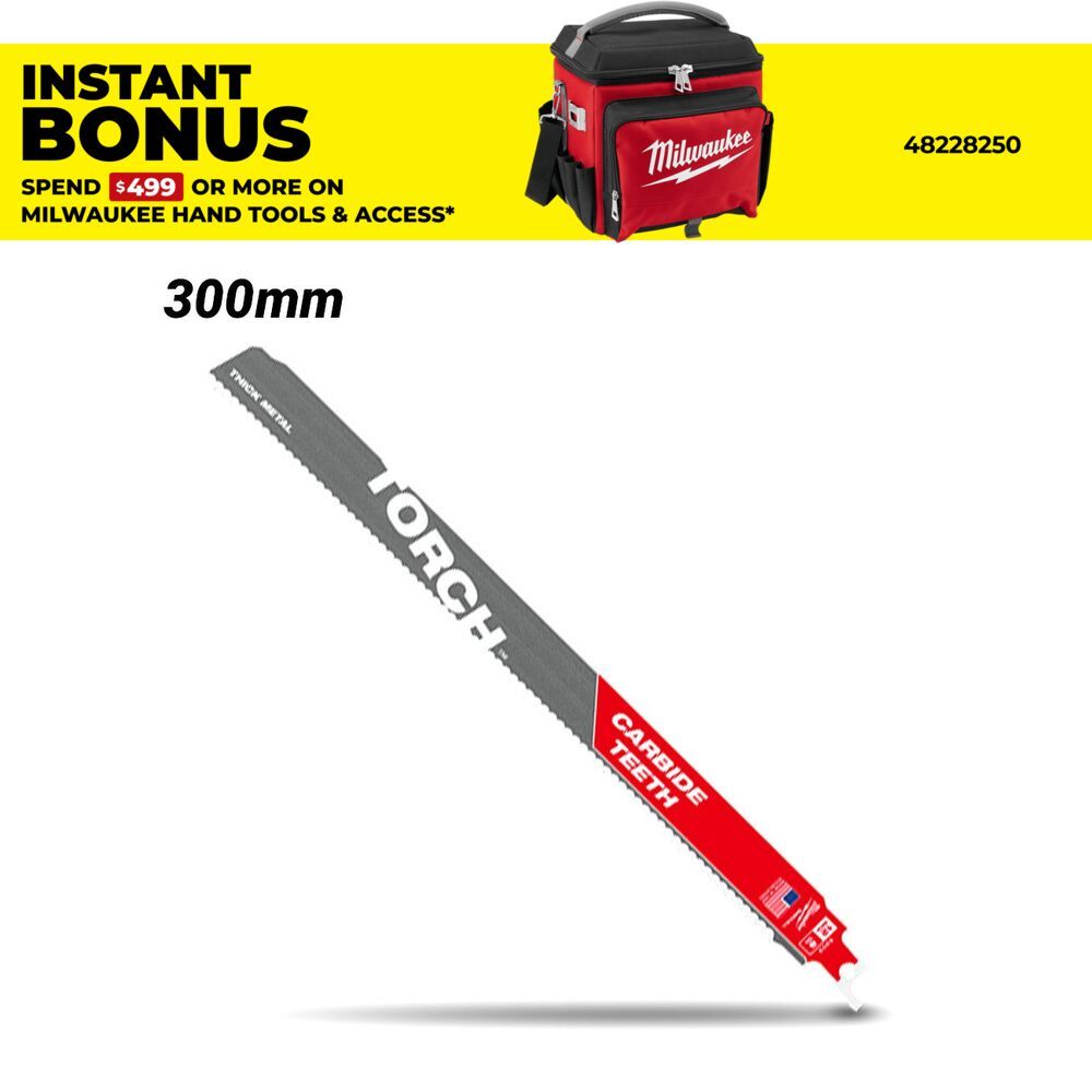 Milwaukee 48005203 300mm (12") 8TPI SAWZALL The TORCH with Carbide Teeth Blade – image 1