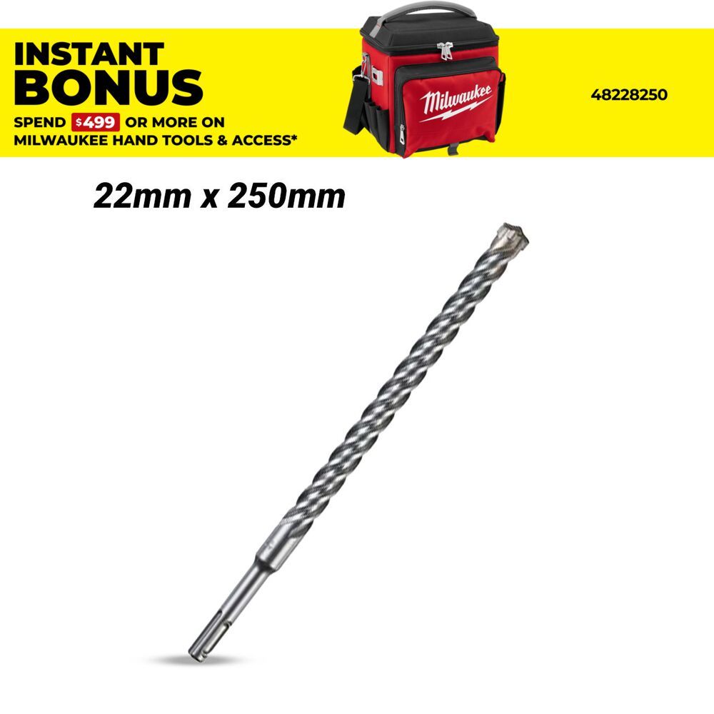 Milwaukee 4932399332 22mm x 250mm SDS-Plus MX4 Drill Bit – image 1
