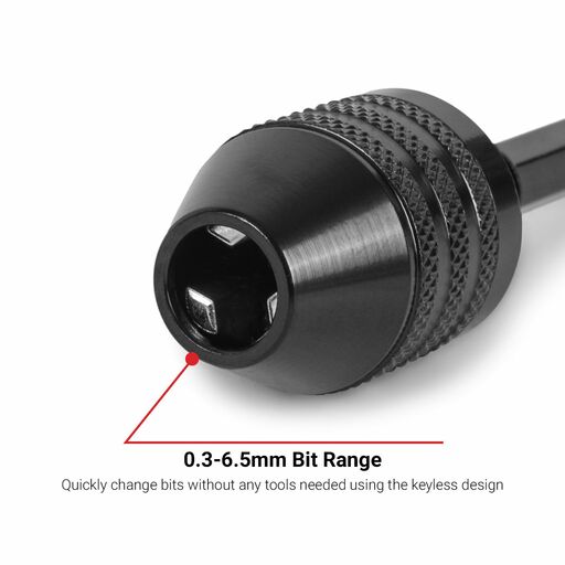 Xtorque XCA6MM 0.3mm-6.5mm Hex Shank Keyless Drill Bit Chuck Adapter – image 4