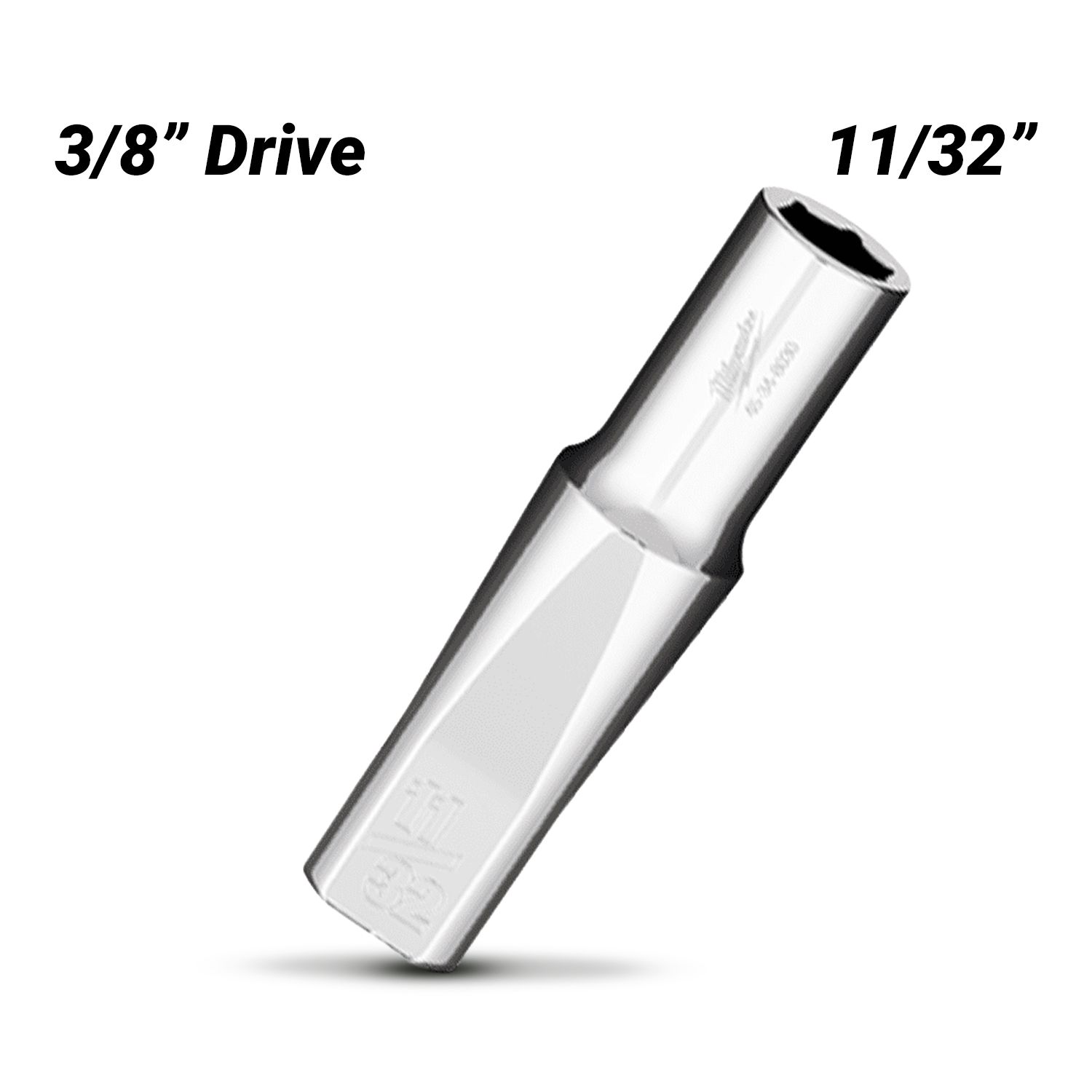 Milwaukee 45348030 3/8" Drive 11/32" Socket SAE Deep – image 2