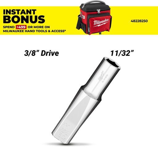Milwaukee 45348031 3/8" Drive 15/16" Socket SAE Deep