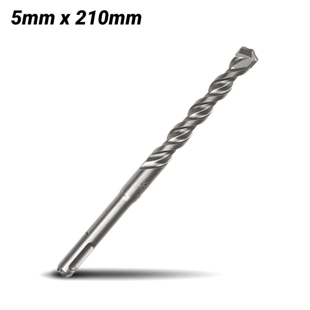 Milwaukee 4932399316 5mm x 210mm SDS Plus M2 2-Cut Drill Bit – image 2