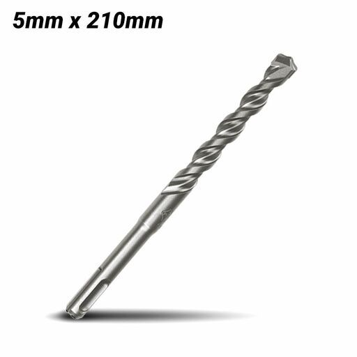Milwaukee 4932399316 5mm x 210mm SDS Plus M2 2-Cut Drill Bit – image 2