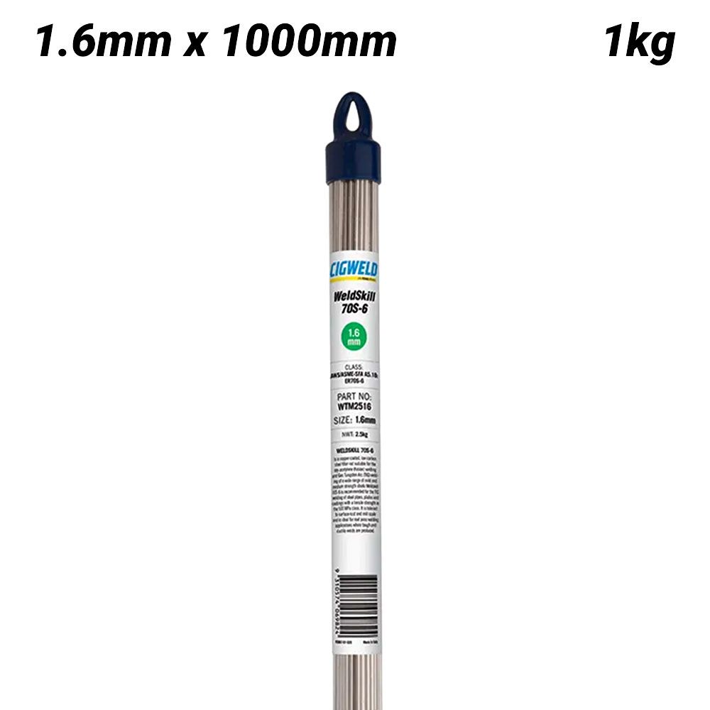 Cigweld WTM2516 Weldskill 70S-4 TIG Rod 1.6mm x 1000mm 1kg – image 1