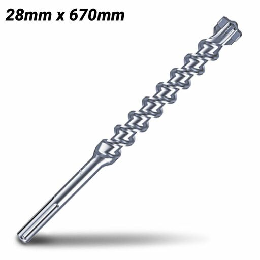 Milwaukee 4932352780 28mm x 670mm SDS Max 4-Cut Drill Bit – image 2