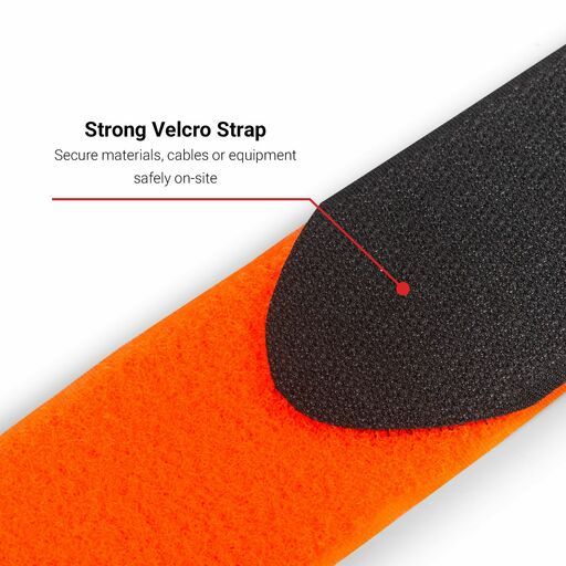 Climbrite CVS5M 50mm x 5m Velcro Strap Hi-Vis Fluoro Orange – image 3