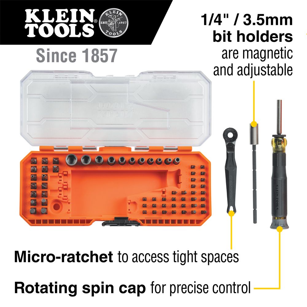 Klein A-32787MAU 64pce Precision Ratchet & Driver System – image 5