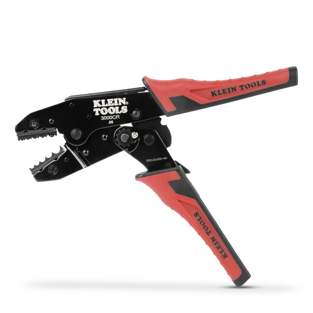 Klein 3006CR Ratcheting Non-Insulated Terminal Crimper, 10 to 22 AWG Wire – image 1
