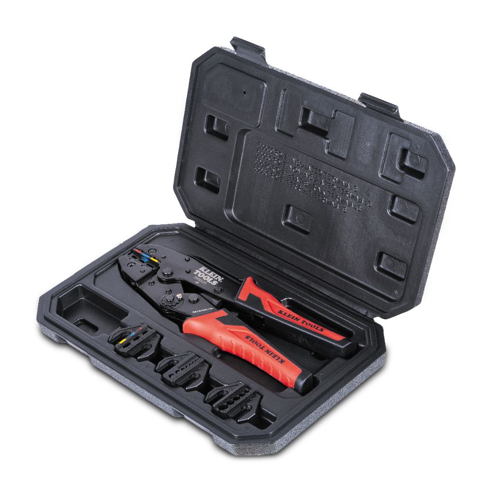 Klein A-3000CRKIT 10-22 AWG Terminals Ratcheting Crimper Set – image 1