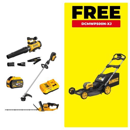 DeWalt DCMK957X1-XE 54V 9.0Ah Li-ion Cordless Brushless 3pce Outdoor Combo Kit