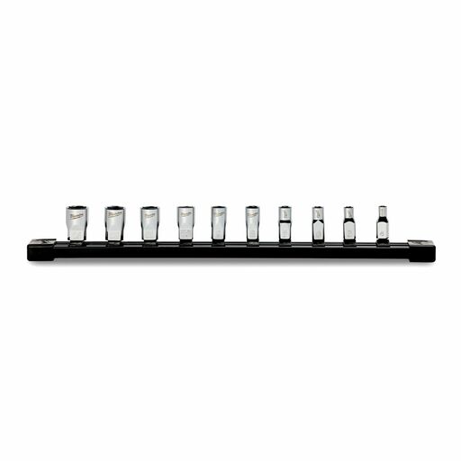 Milwaukee 48229103 10pce 1/4" Drive Standard Metric Socket Set with Storage Rail – image 4