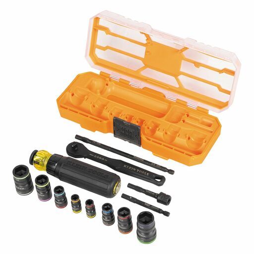 Klein A-65242 Flip-16 KNECT™ Ratcheting Impact Flip Socket Screwdriver Set – image 2