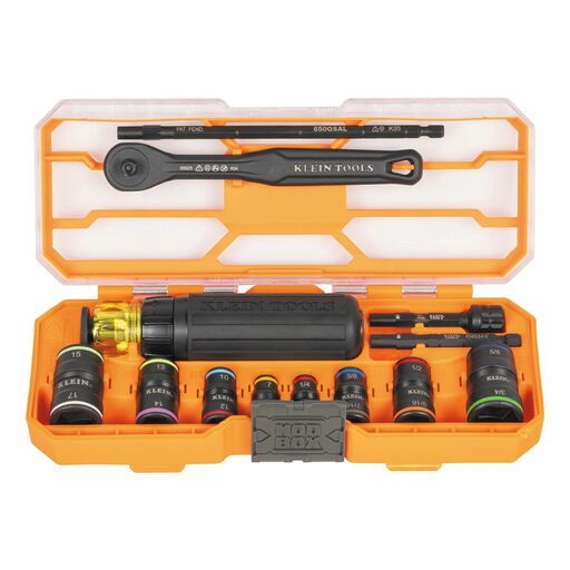 Klein A-65242 Flip-16 KNECT™ Ratcheting Impact Flip Socket Screwdriver Set