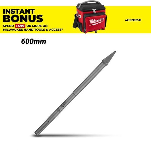Milwaukee 4932343736 600mm SDS Max Point Chisel