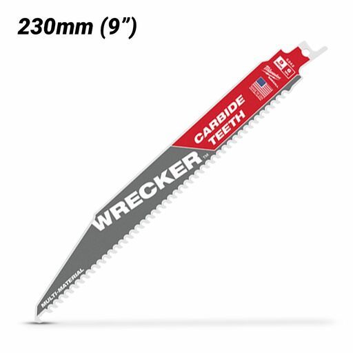 Milwaukee 48005242 230mm (9") 6TPI SAWZALL The WRECKER with Carbide Teeth Demolition Blade – image 2