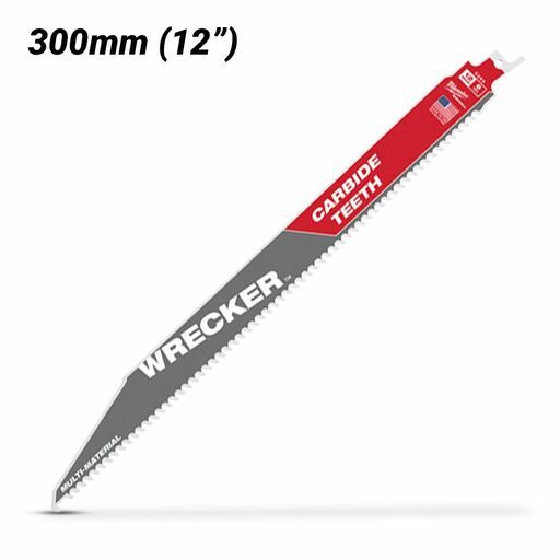 Milwaukee 48005243 300mm (12") 6TPI SAWZALL The WRECKER with Carbide Teeth Demolition Blade – image 2