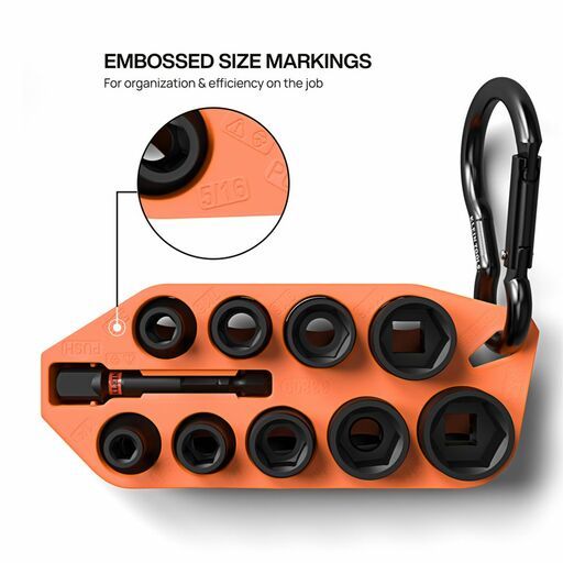 Klein A-33809 10pce Grab-And-Go SAE Impact Socket Set – image 7