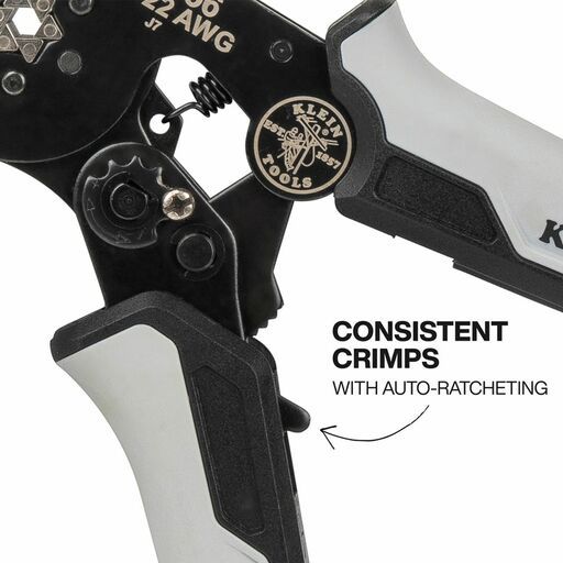 Klein A-34056 Ratcheting Ferrule Hex Crimper – image 5