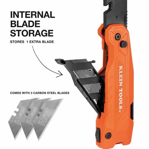 Klein A-44306 FLICKBLADE™ 2-in-1 Utility Knife / Scraper with Blade Storage – image 5
