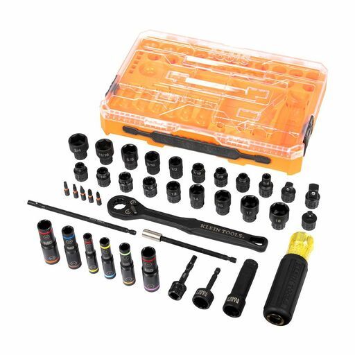 Klein A-65500KNECT 39pce KNECT™ Complete Impact Pass Through and Flip Socket Set – image 3