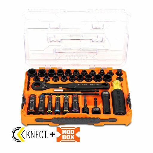 Klein A-65500KNECT 39pce KNECT™ Complete Impact Pass Through and Flip Socket Set – image 2