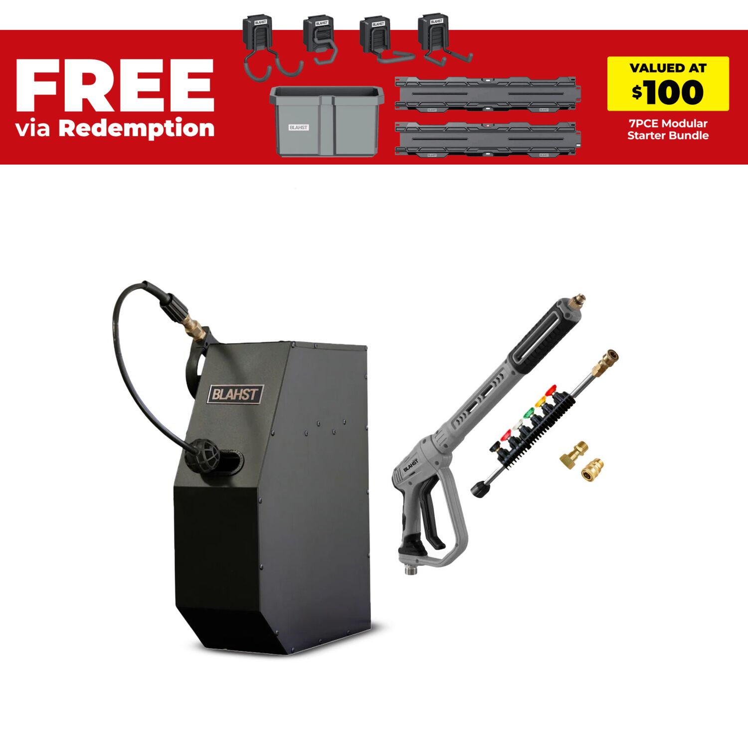 BLAHST R18 (G0-BL-WashR18-PRO) 1950PSI Wall Mount Pressure Washer Pro – image 1