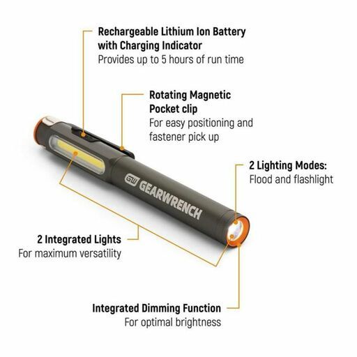 GEARWRENCH GWPLAU Rechargeable Pen Light – image 8
