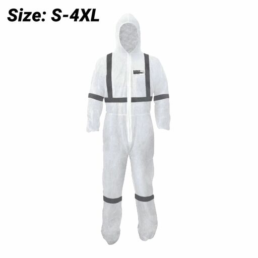 Pro Choice DOR_W PROVEK TYPE 5/6 Taped Disposable Coveralls - White (S-4XL)