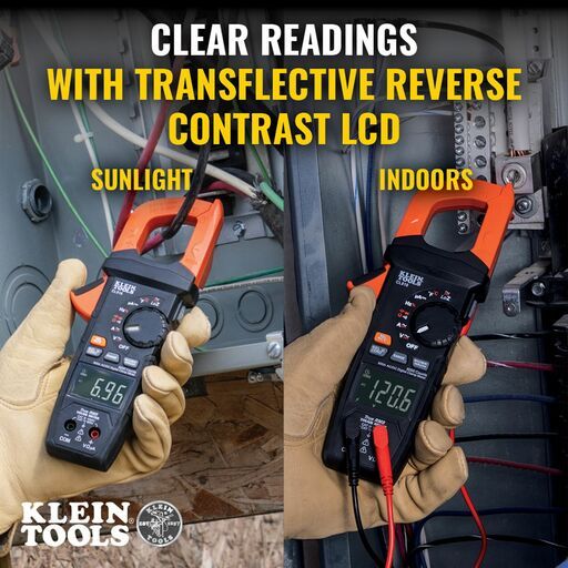 Klein A-CL810 600A AC/DC Auto-Ranging TRMS Clamp Meter with Worklight – image 7