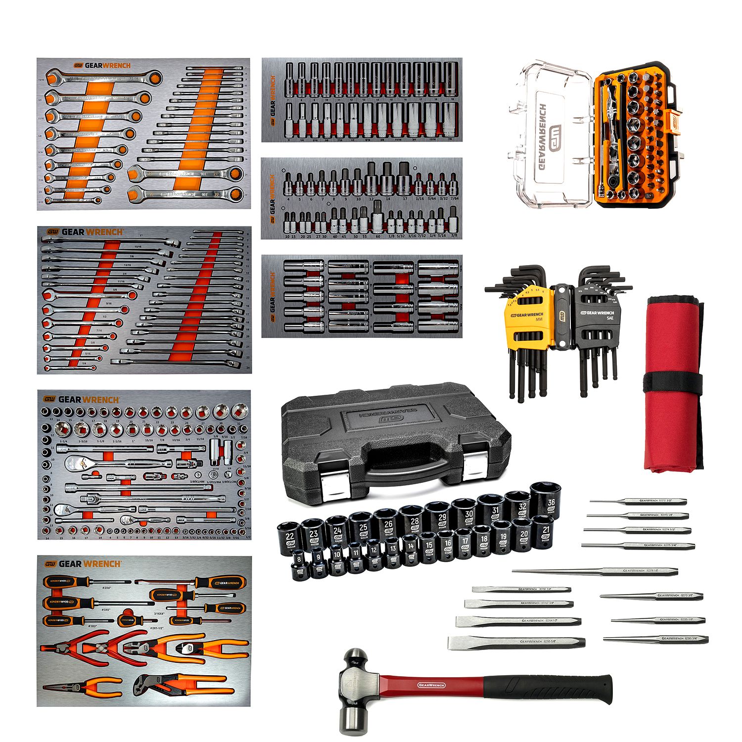 GEARWRENCH 88844TEAL 339pce Combination Tool Kit with 26" 7 Drawer Tool Chest + 26" 7 Drawer Tool Trolley - Teal – image 3