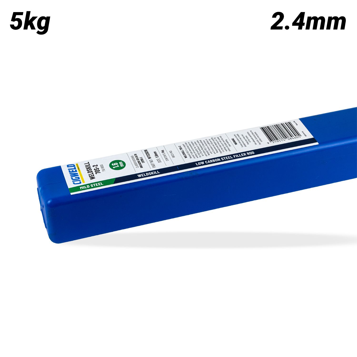 Cigweld WTS25024 Weldskill 70S-2 TIG Rod 2.4mm x 1000mm 5kg – image 1