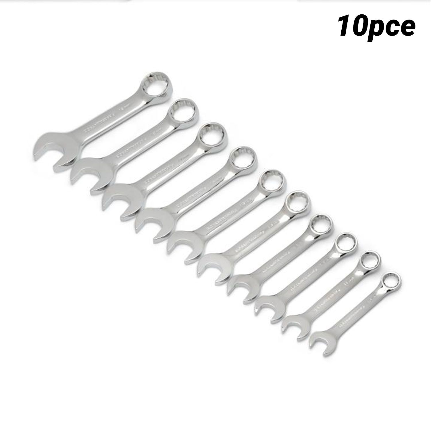 GEARWRENCH 81904 10pce 12 Point Stubby Combination Metric Wrench Set – image 1