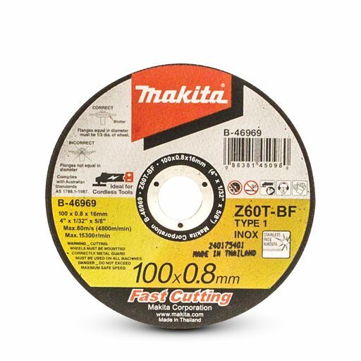 Makita B-46969-12 12-Pack 100mm x 0.8mm x 16mm INOX Cutting Disc – image 2