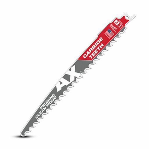 Milwaukee 48005332 3 Pack 225mm (9") 3TPI SAWZALL The AX with Carbide Teeth Pruning Blades – image 5