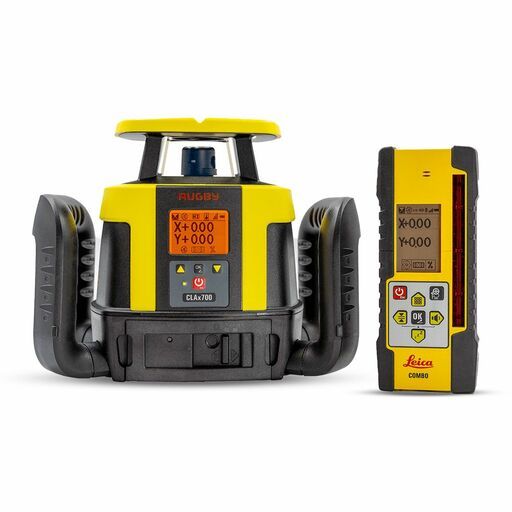 Leica CLAx 700 (LG6018543CLC) Hz/Vt Dial-In Dual Grade Rotary Laser Level with Digital Receiver Rechargeable Kit